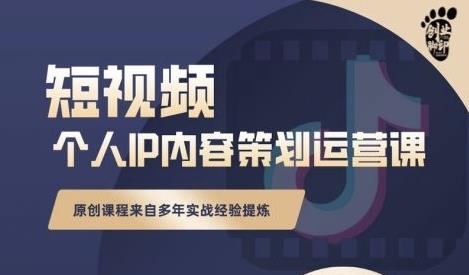 抖音短视频个人ip内容策划实操课，真正做到普通人也能实行落地_豪客资源库