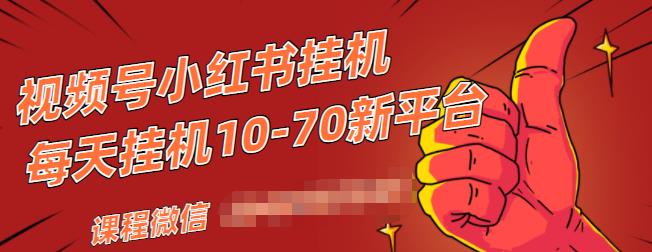 视频号小红书抖音挂机项目，小白无脑操作，按照要求来，单号每天几十米_豪客资源库
