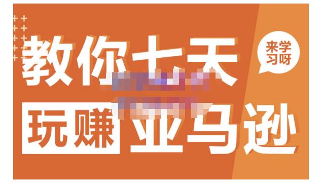 晟尧跨境·教你七天玩赚亚马逊，教你轻松玩赚亚马逊，适合小白学习_豪客资源库