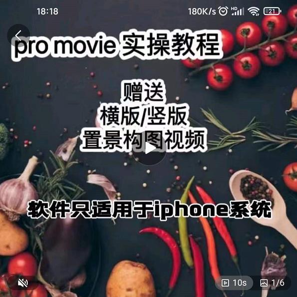 漆十二美食摄影,25节promovie实操高手课节_豪客资源库