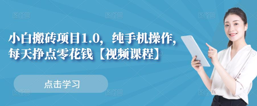 小白搬砖项目1.0，纯手机操作，每天兼职挣点零花钱_豪客资源库