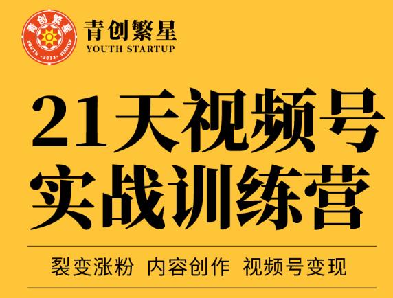 张萌21天视频号实战训练营，裂变涨粉、内容创作、视频号变现 价值298元_豪客资源库