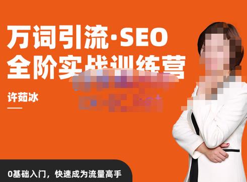 许茹冰·万词引流-SEO全阶实战训练营，0基础入门，快速成为流量高手_豪客资源库