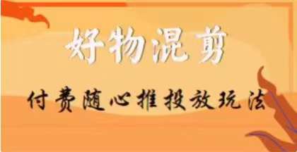 【万三】好物混剪付费随心推投放玩法，随心投放小课抖音教程_豪客资源库