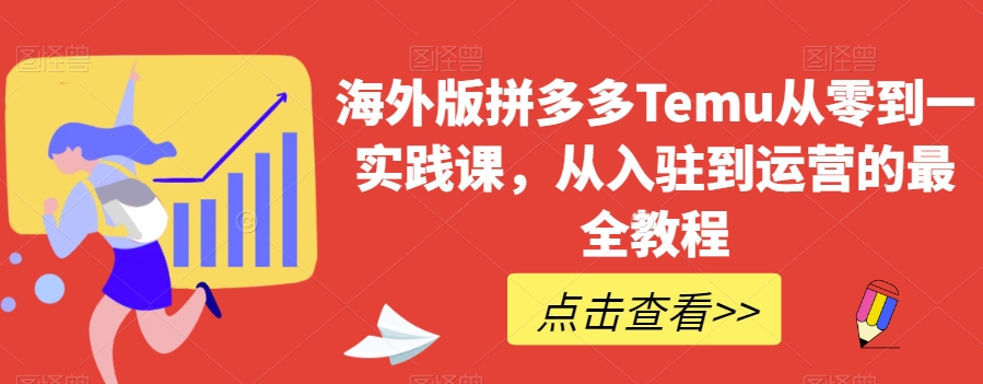 海外版拼多多Temu从零到一实践课，从入驻到运营的最全教程_豪客资源库