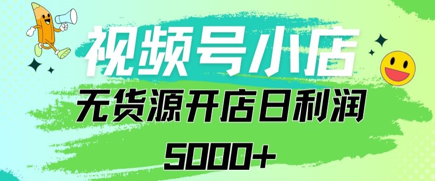 视频号无货源小店从0到1日订单量千单以上纯利润稳稳5000+【揭秘】_豪客资源库