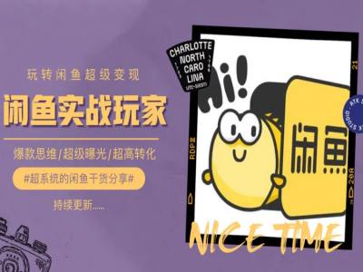 手把手教你0到1系统玩转闲鱼变现，爆款思维/超级曝光/超高转化_豪客资源库