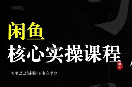 2024闲鱼核心实操课程，从养号、选品、发布、销售，教你做一个出单的闲鱼号_豪客资源库