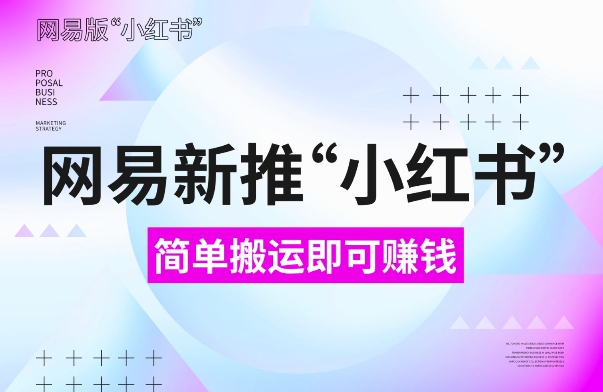 网易官方新推“小红书”，搬运即有收益，新手小白千万别错过(附详细教程)【揭秘】_豪客资源库