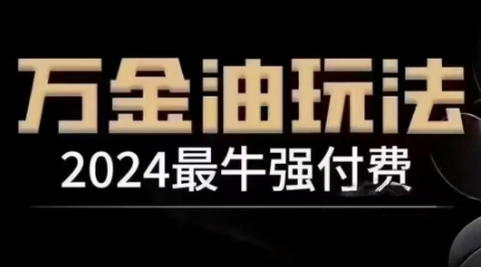 2024最牛强付费，万金油强付费玩法，干货满满，全程实操起飞（更新12月）_豪客资源库