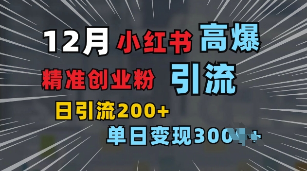 小红书一张图片“引爆”创业粉，单日+200+精准创业粉 可筛选付费意识创业粉【揭秘】_豪客资源库