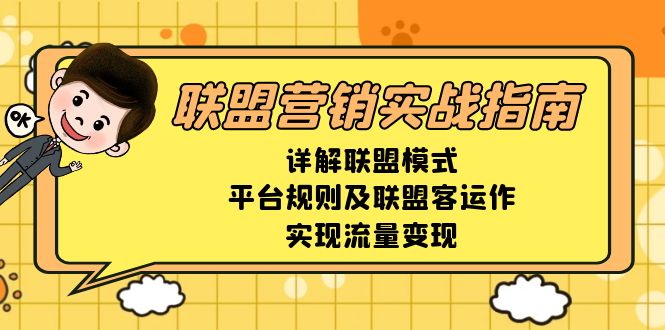 联盟营销实战指南，详解联盟模式、平台规则及联盟客运作，实现流量变现_豪客资源库