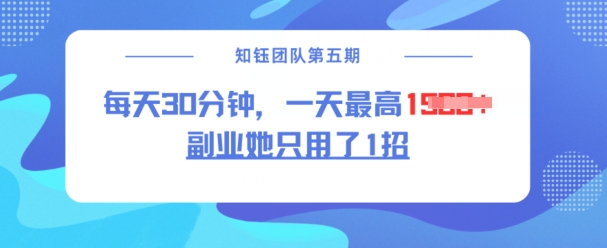副业她只用了1招，每天30分钟，无脑二创，一天最高1.5k——豪客资源创业项目网-豪客资源_豪客资源库