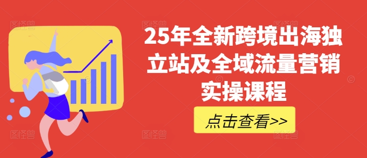25年全新跨境出海独立站及全域流量营销实操课程，跨境电商独立站TIKTOK全域营销普货特货玩法大全——豪客资源创业项目网-豪客资源_豪客资源库