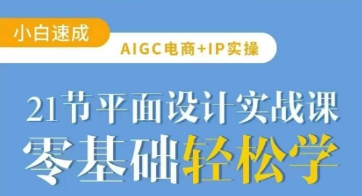 AIGC电商必备实操21节平面设计实战课，教你玩转AI——豪客资源创业项目网-豪客资源_豪客资源库