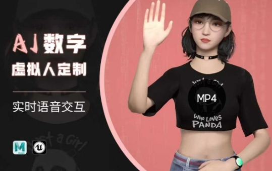 Ai数字人虚拟(智能体)实时语音交互特训营,自行定制超写实角色AI数字人交互技术——豪客资源创业项目网-豪客资源_豪客资源库