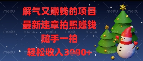解气又挣钱的项目，最新违章拍照挣钱，随手一拍，轻松收入多张【揭秘】——豪客资源创业项目网-豪客资源_豪客资源库