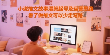 小说推文故事混剪起号及运营思路，看了做推文可以少走弯路——豪客资源创业项目网-豪客资源_豪客资源库