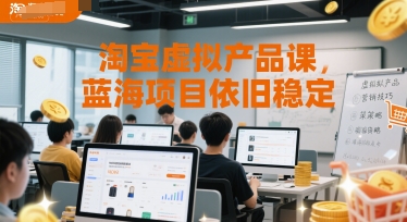 淘宝虚拟产品课，蓝海项目依旧稳定——豪客资源创业项目网-豪客资源_豪客资源库