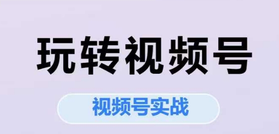 玩转视频号,视频号实战系列课——豪客资源创业项目网-豪客资源_豪客资源库