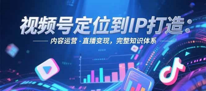 视频号定位到IP打造:账号搭建-内容运营-直播变现,完整知识体系_豪客资源创业网-豪客资源_豪客资源库