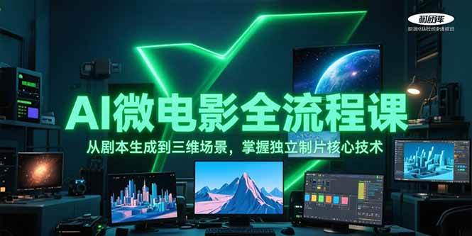AI微电影全流程课，从剧本生成到三维场景，掌握独立制片核心技术_豪客资源创业网-豪客资源_豪客资源库