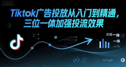 Tiktok广告投放从入门到精通，三位一体加强投流效果——豪客资源创业项目网-豪客资源_豪客资源库