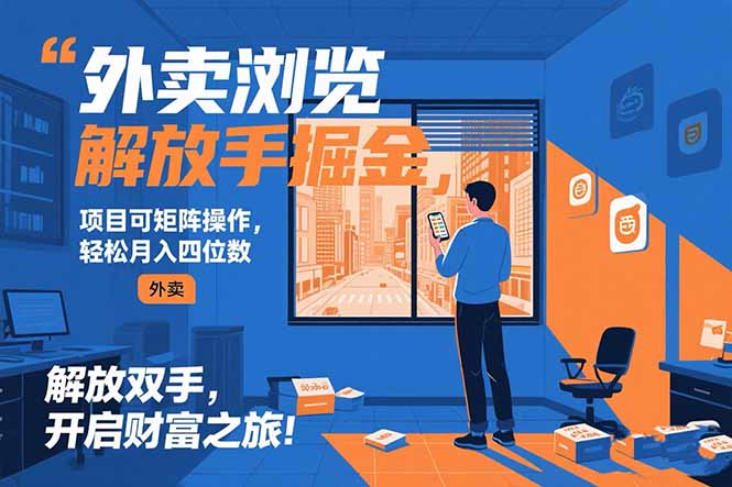 (15440期)外卖浏览掘金项目 可矩阵操作 轻松日入500+_豪客资源创业项目网-豪客资源_豪客资源库