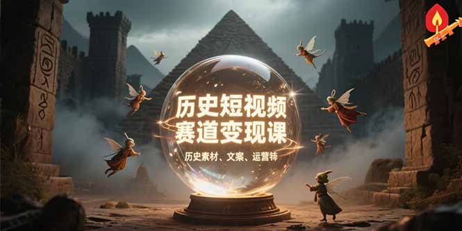 图片[1]-（15386期）历史短视频赛道变现课，百集素材库应用，文案剪辑技巧，账号运营全案_豪客资源创业项目网-豪客资源