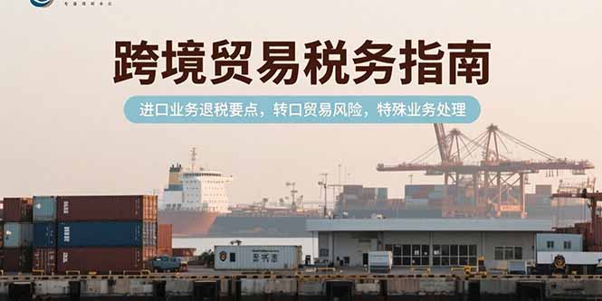 (15381期)跨境贸易税务指南,进口业务退税要点,转口贸易风险,特殊业务处理_豪客资源创业项目网-豪客资源_豪客资源库