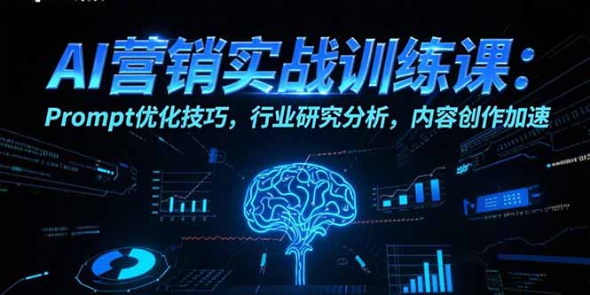 （15465期）AI营销实战训练课：Prompt优化技巧，行业研究分析，内容创作加速_豪客资源创业项目网-豪客资源_豪客资源库