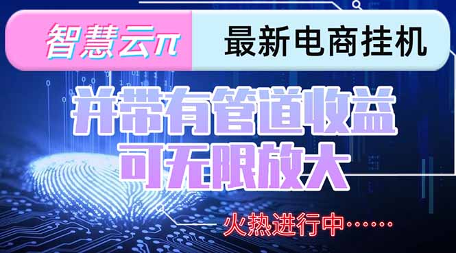 图片[1]-（15314期）智慧云π电脑挂机单机每天收益300—500+ 并带有团队管道收益 可无限放大_豪客资源创业项目网-豪客资源