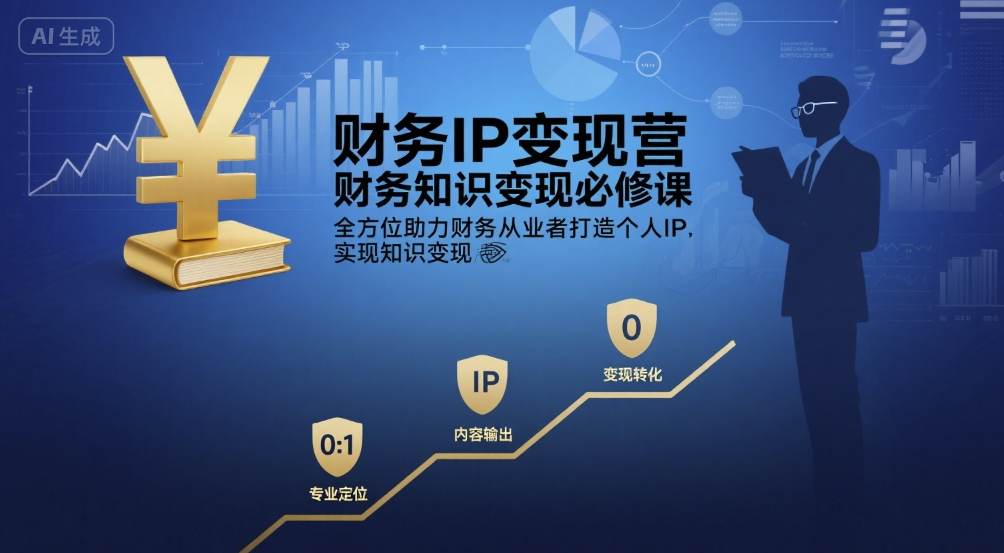 财务IP变现营，财务知识变现必修课，全方位助力财务从业者打造个人IP，实现知识变现——豪客资源创业项目网-豪客资源_豪客资源库