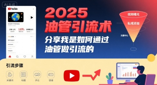 图片[1]-2025油管引流术，分享我是如何通过油管做引流的——豪客资源创业项目网-豪客资源