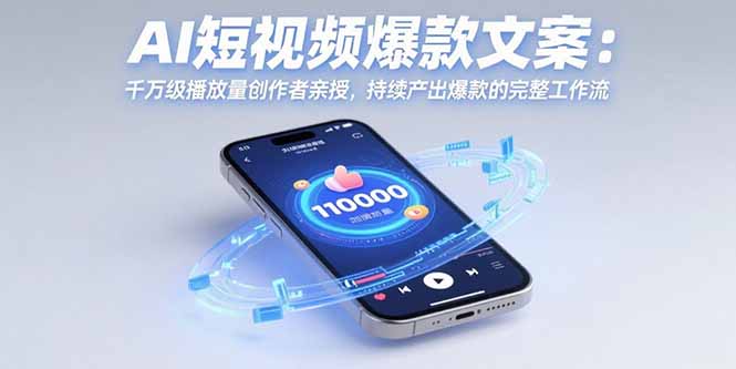 (15569期)AI短视频爆款文案:千万级播放量创作者亲授,持续产出爆款的完整工作流_豪客资源创业项目网-豪客资源_豪客资源库