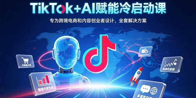 （15561期）TikTok+AI赋能冷启动课：专为跨境电商和内容创业者设计，全套解决方案_豪客资源创业项目网-豪客资源_豪客资源库