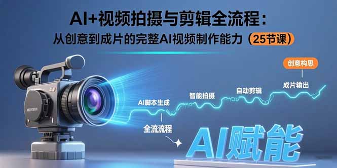 （15612期）AI+视频拍摄与剪辑全流程：从创意到成片的完整AI视频制作能力（25节课）_豪客资源创业项目网-豪客资源_豪客资源库