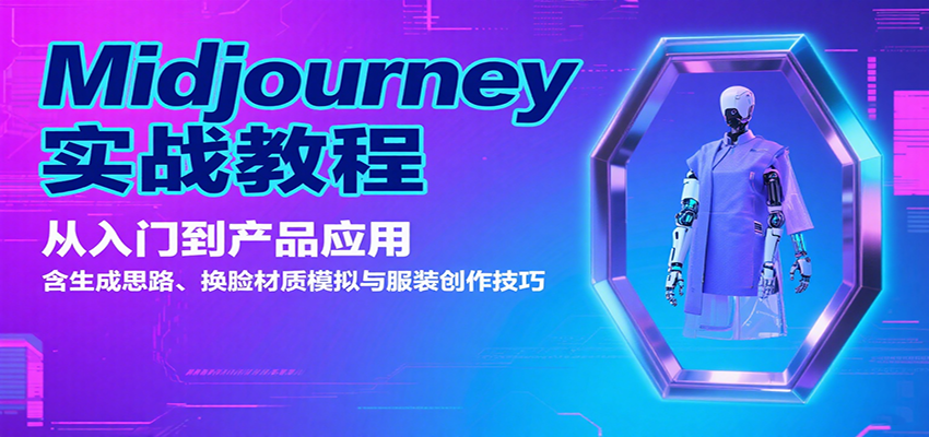 Midjourney实战教程：从入门到产品应用，含生成思路、换脸材质模拟与服装创作技巧_豪客资源创业网-豪客资源_豪客资源库