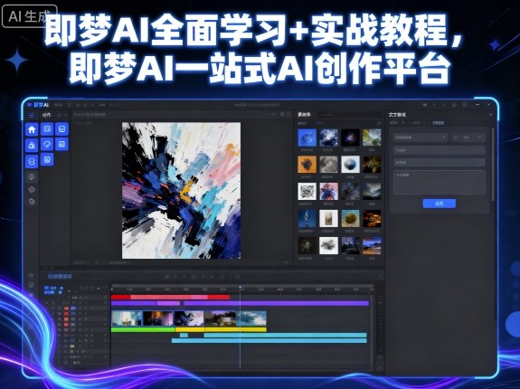 即梦AI全面学习+实战教程，即梦AI一站式AI创作平台——豪客资源创业项目网-豪客资源_豪客资源库