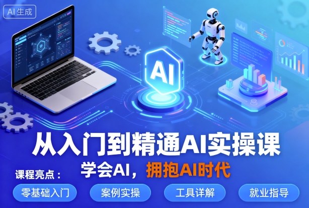 从入门到精通AI实操课，学会AI，拥抱AI时代——豪客资源创业项目网-豪客资源_豪客资源库