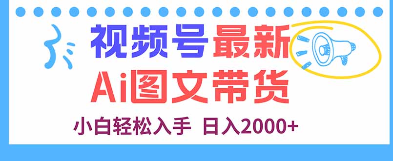（16092期）视频号最新AI图文带货，每天几分钟，小白轻松入手，日入2000+_豪客资源创业项目网-豪客资源_豪客资源库