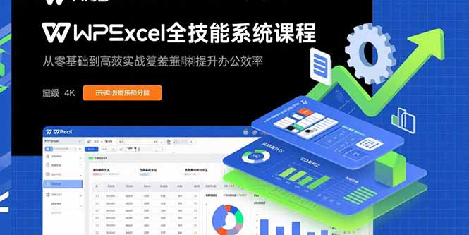 （15873期）WPS Excel全技能系统课程：从零基础到高阶实战全覆盖，全面提升办公效率_豪客资源创业项目网-豪客资源_豪客资源库