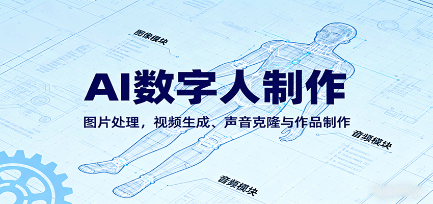 AI永生数字人制作教程:图片处理,视频生成、声音克隆与作品制作_豪客资源创业网-豪客资源_豪客资源库