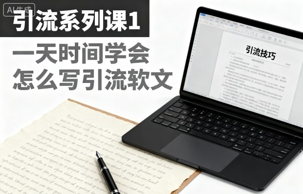 引流系列课1，一天时间学会怎么写引流软文——豪客资源创业项目网-豪客资源_豪客资源库