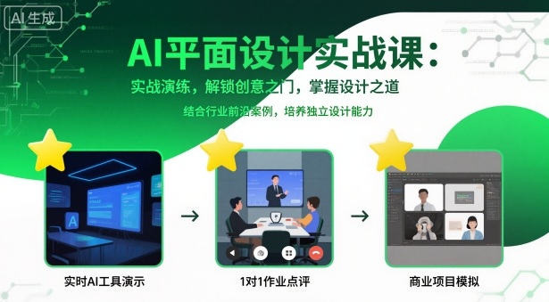 AI平面设计实战课，实战演练，解锁创意之门，掌握设计之道——豪客资源创业项目网-豪客资源_豪客资源库