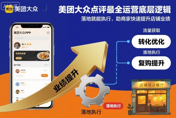 美团大众点评最全运营底层逻辑,落地就能执行,助商家快速提升店铺业绩——豪客资源创业项目网-豪客资源_豪客资源库