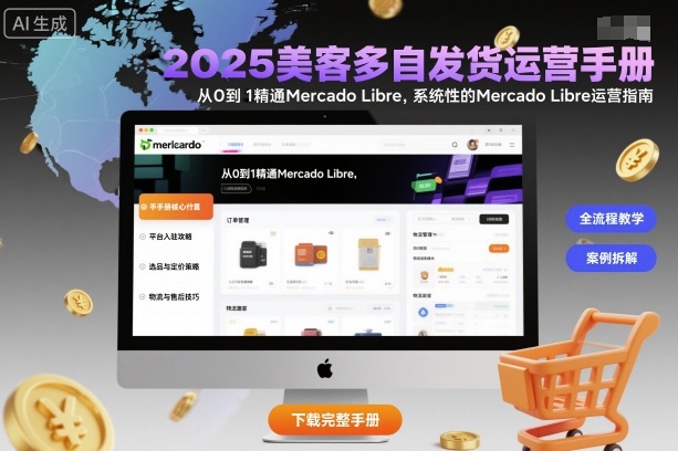 2025美客多自发货运营手册：从0到1精通Mercado Libre，系统性的Mercado Libre运营指南——豪客资源创业项目网-豪客资源_豪客资源库