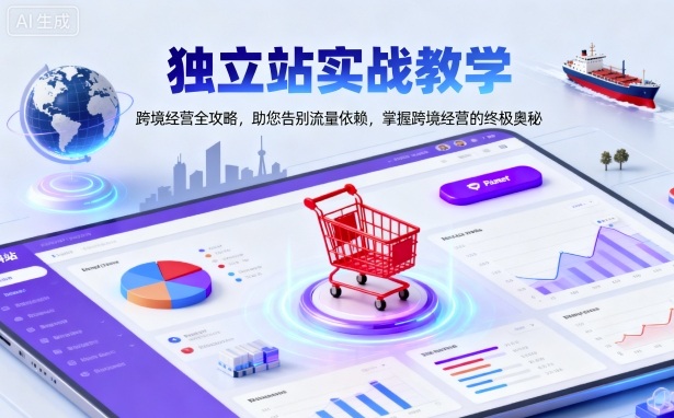 独立站实战教学，跨境经营全攻略，助您告别流量依赖，掌握跨境经营的终极奥——豪客资源创业项目网-豪客资源_豪客资源库