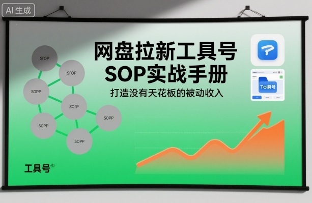 网盘拉新工具号SOP实战手册,打造没有天花板的被动收入——豪客资源创业项目网-豪客资源_豪客资源库