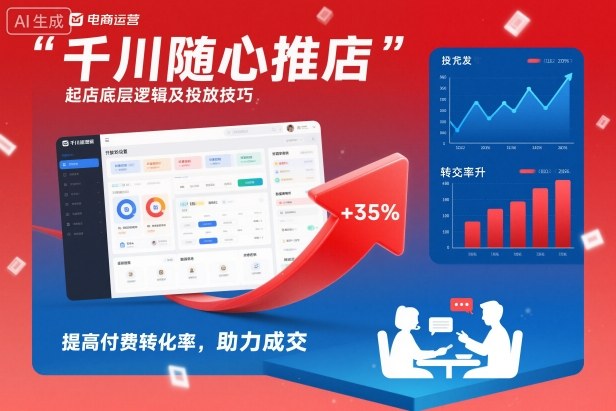 千川随心推起店底层逻辑及投放技巧,提高付费转化率,助力成交——豪客资源创业项目网-豪客资源_豪客资源库